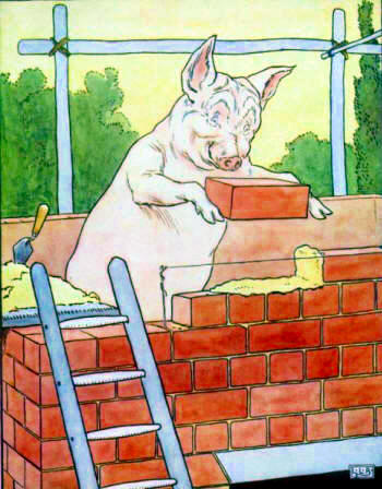 The thrid pig and brick house