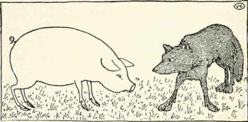 The Hungry Wolf and Pig