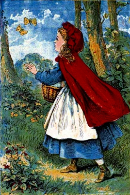 Red Riding-Hood - Chasing and catching butterflies
