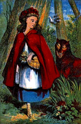 Red Riding-Hood - Talking to the Wolf in the forest