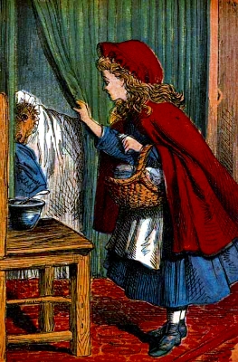Red Riding-Hood - Talking to wolf in granmothers house