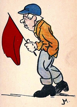 Man with a Red Flag - The Motor Car Dumpy Book
