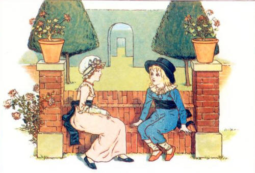 Boy and Girl Sitting