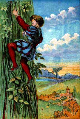 Jack and the Bean Stalk - Jack climbing the bean stalk
