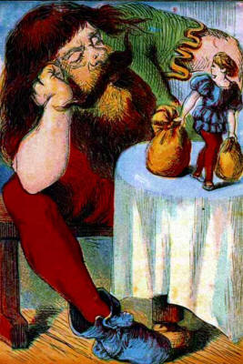 Jack and the Bean Stalk - Jack with the gian and his money bags